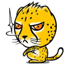 Funny little cheetah sticker #6237452