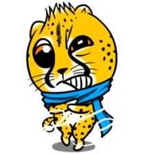 Funny little cheetah sticker #6237453