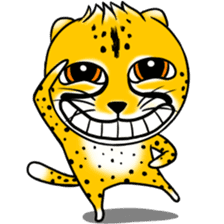 Funny little cheetah sticker #6237455