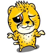 Funny little cheetah sticker #6237456