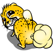 Funny little cheetah sticker #6237457