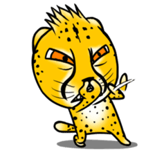 Funny little cheetah sticker #6237458