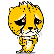 Funny little cheetah sticker #6237460