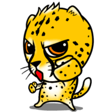 Funny little cheetah sticker #6237462