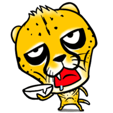 Funny little cheetah sticker #6237464
