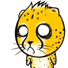 Funny little cheetah sticker #6237470
