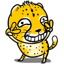 Funny little cheetah sticker #6237471
