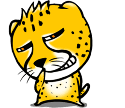 Funny little cheetah sticker #6237473