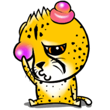 Funny little cheetah sticker #6237475
