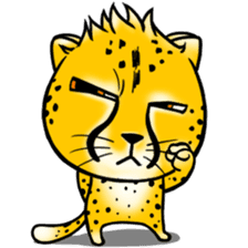 Funny little cheetah sticker #6237477