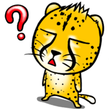 Funny little cheetah sticker #6237479