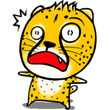 Funny little cheetah sticker #6237482