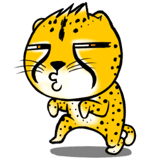 Funny little cheetah sticker #6237483