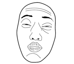 The Real Face Sticker 2 sticker #6237658