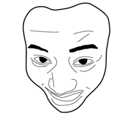 The Real Face Sticker 2 sticker #6237659