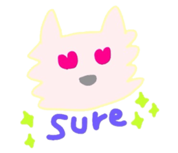 cute colorful cat sticker #6238530