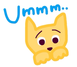 cute colorful cat sticker #6238535