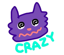 cute colorful cat sticker #6238544