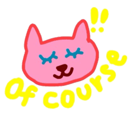 cute colorful cat sticker #6238548