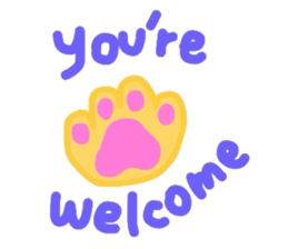 cute colorful cat sticker #6238554