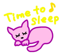 cute colorful cat sticker #6238566