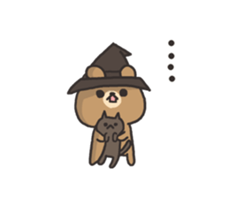 Magician of the bear sticker #6239475