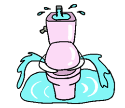 Kawaii Cheerful Toilet Bowls new sticker #6239931