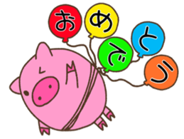 Pig of TOCO-chan sticker #6240110