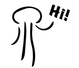 floating jellyfish sticker #6241528