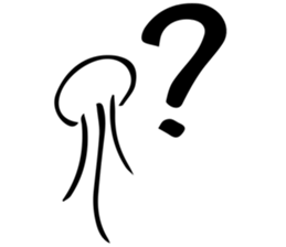 floating jellyfish sticker #6241529