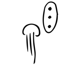 floating jellyfish sticker #6241530