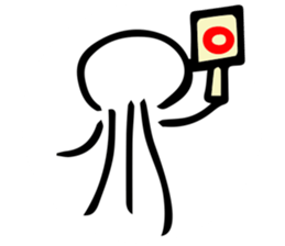 floating jellyfish sticker #6241546