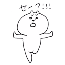 white bear bear sticker #6241744