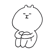 white bear bear sticker #6241752