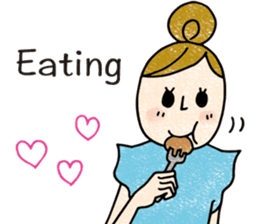 Active office worker Mss. Hayama 3 [ENG] sticker #6241959