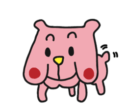 Pink Bull-Dog sticker #6242568