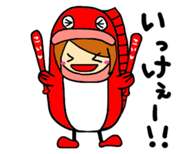 carp girl sticker #6242929