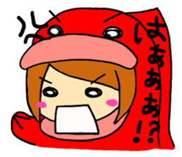 carp girl sticker #6242935