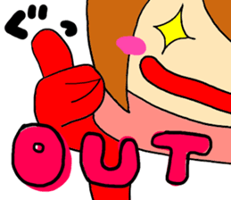 carp girl sticker #6242941