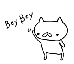 white cat's everyday. sticker #6243058