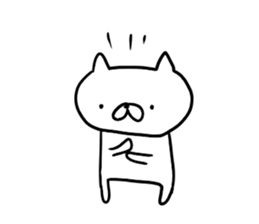 white cat's everyday. sticker #6243084