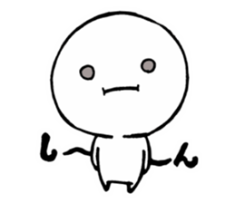 Round people"TAROU" sticker #6243788