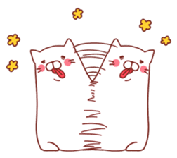 Twin cats  nyansuke&kojiro sticker #6243971