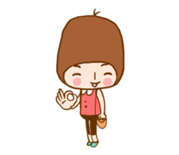 Girl 150 cm. sticker #6244224