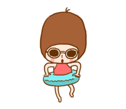 Girl 150 cm. sticker #6244236