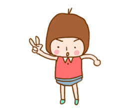 Girl 150 cm. sticker #6244243