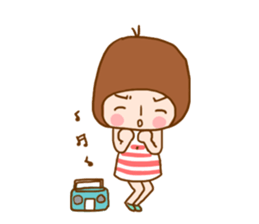 Girl 150 cm. sticker #6244246