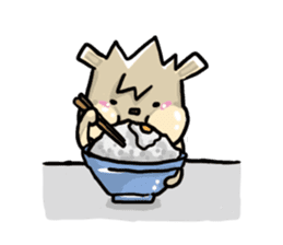 Mr. Pig and his darling bear sticker #6244653