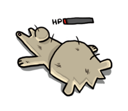 Mr. Pig and his darling bear sticker #6244657