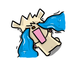 Mr. Pig and his darling bear sticker #6244658